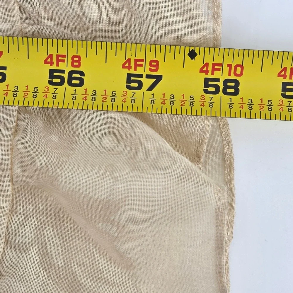 Vintage 1970s Gunne Sax Jessica Cream Crochet Maxi Prairie Sheer Dress Sz 5 - Picture 16 of 16